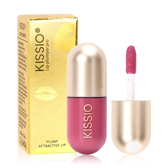 KISSIO Color Lip Plumper,Plant Extracts Plumping Lips Serum,Moisturizing and Shimmer,5.5ml,Liqueur