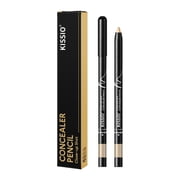 KISSIO Concealer Pencil,Under Eye Concealer,Cover Acne and Freckles,Brightener,Waterproof,Long-lasting,Cearm,Makeup Pencil with Sharpener,02 NATURAL