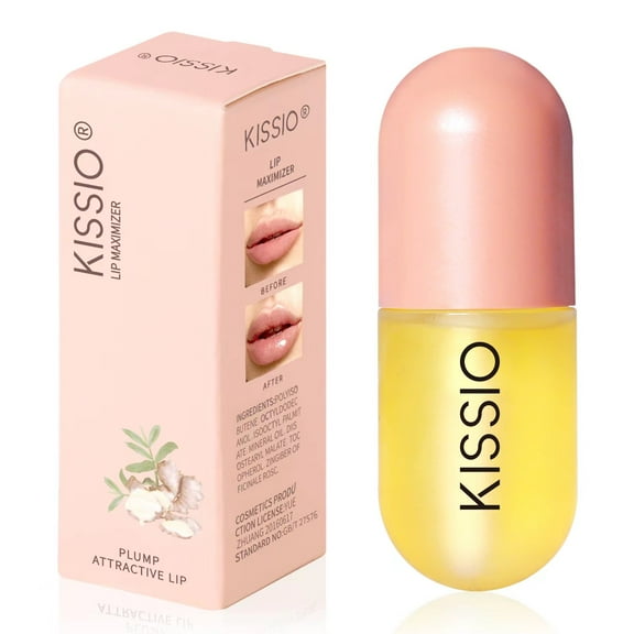 KISSIO Lip Plumper,Natural Lip Plumper,Derol Lip Plumper Set,Lip Plumping Lip Gloss,Lip Plumper