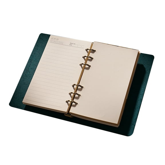 KISSKI·H Olvido Leather Journal Writing Book, A5 Travelers Diary Notebook with Lined, 6 Ring Binder Refillable A5 Notebook, Leather Bound Daily Notepad for Women/Men, Personal/Business Gift, Blue