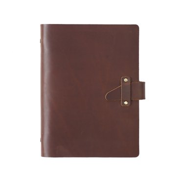 A7 Leather Binder Refillable Journal, Small 6 Ring Travelers Notebook ...