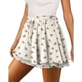 thumbnail image 1 of KISSMODA Flowy Shorts for Women Chiffon Ruffle Skorts Mini Skirts for Teen Girls, 1 of 5