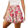 thumbnail image 1 of KISSMODA Flowy Shorts for Women Chiffon Ruffle Skorts Mini Skirts for Teen Girls, 1 of 5