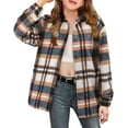 thumbnail image 1 of KISSMODA Plaid Button Down Western Long Sleeve Casual Collared Blouse Girls' 3-14Y, 1 of 3