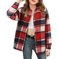 thumbnail image 1 of KISSMODA Plaid Button Down Western Long Sleeve Casual Collared Blouse Girls' 3-14Y, 1 of 5