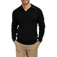 thumbnail image 1 of KISSMODA Men's Knit Textured Sweater with Rib Cuffs Business Casual Slim Fit Pullover Tops 2025 Warm Clothes S-2XL, 1 of 4