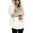 thumbnail image 1 of KISSMODA Sherpa Pullover Hoodies Sweatshirts for Women, 1 of 4