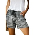thumbnail image 1 of KISSMODA Summer Shorts For Women Camo Casual Fit Elastic Waist Pocket Lunge Short Pants, 1 of 6