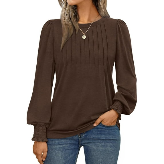 KISSMODA Womens Long Sleeve Tunic Tops Fall Blouse Shirts
