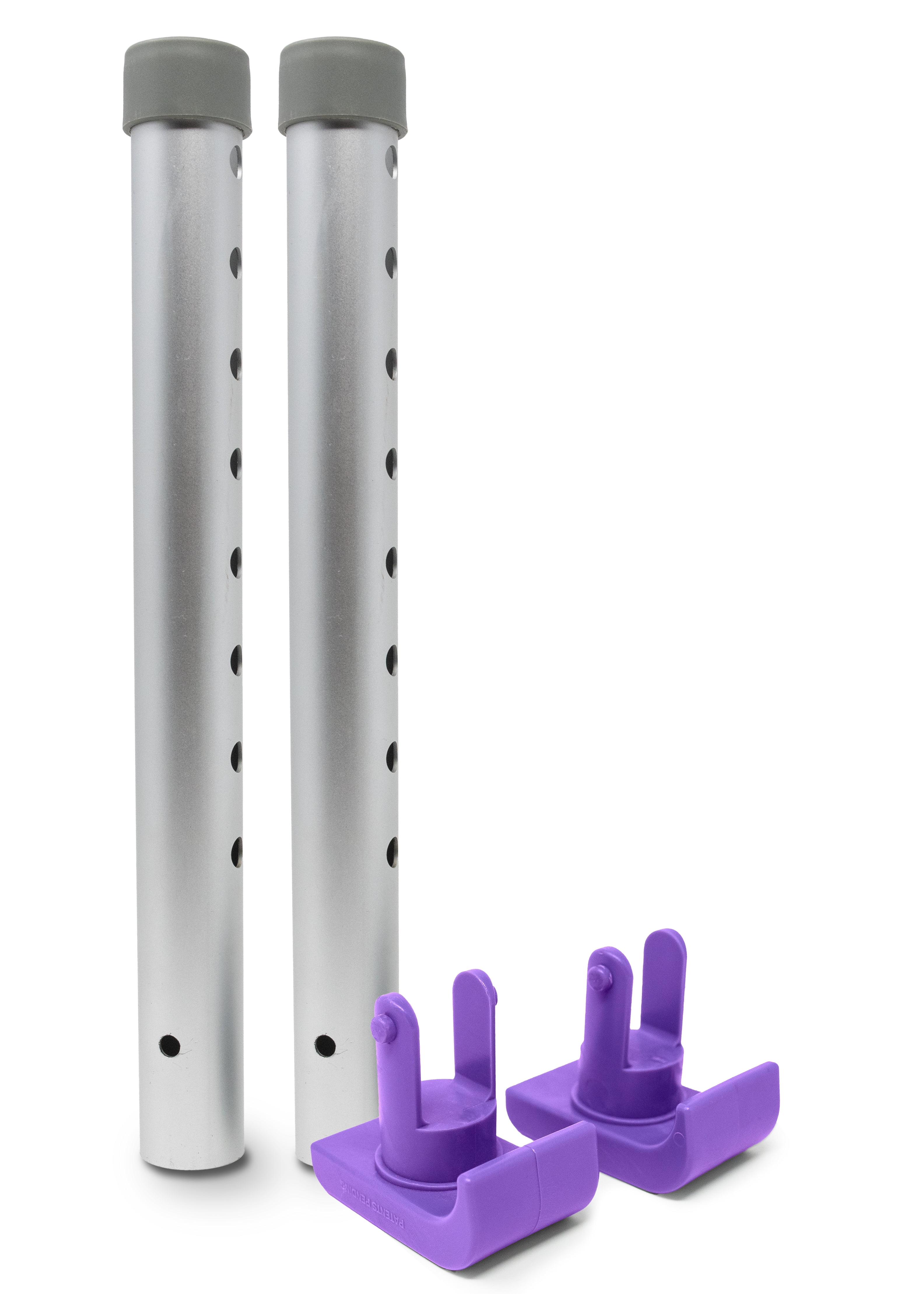 KIT Click & Go Walker Ski Glides for Round Tubes with Aluminum