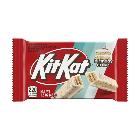 KIT KAT Birthday Cake Candy Bar 1.5 oz (Pack of 2)