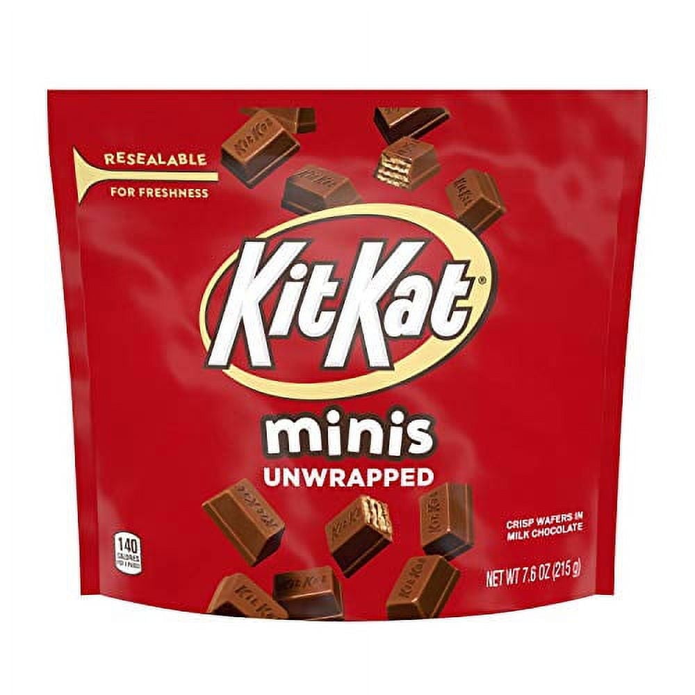 KITKAT Minis Milk Chocolate Wafer Candy, Shareable Party Pack, 7.6