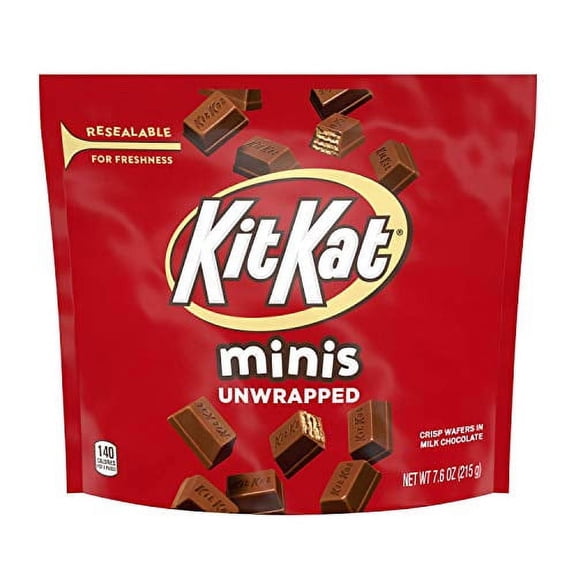 KIT KAT Chocolate Candy, Minis, 7.6 oz Pouch [Pack of 8]
