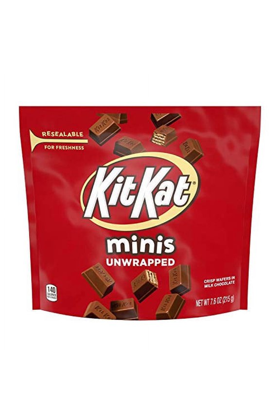 KIT KAT Chocolate Candy, Minis, 7.6 oz Pouch [Pack of 8]