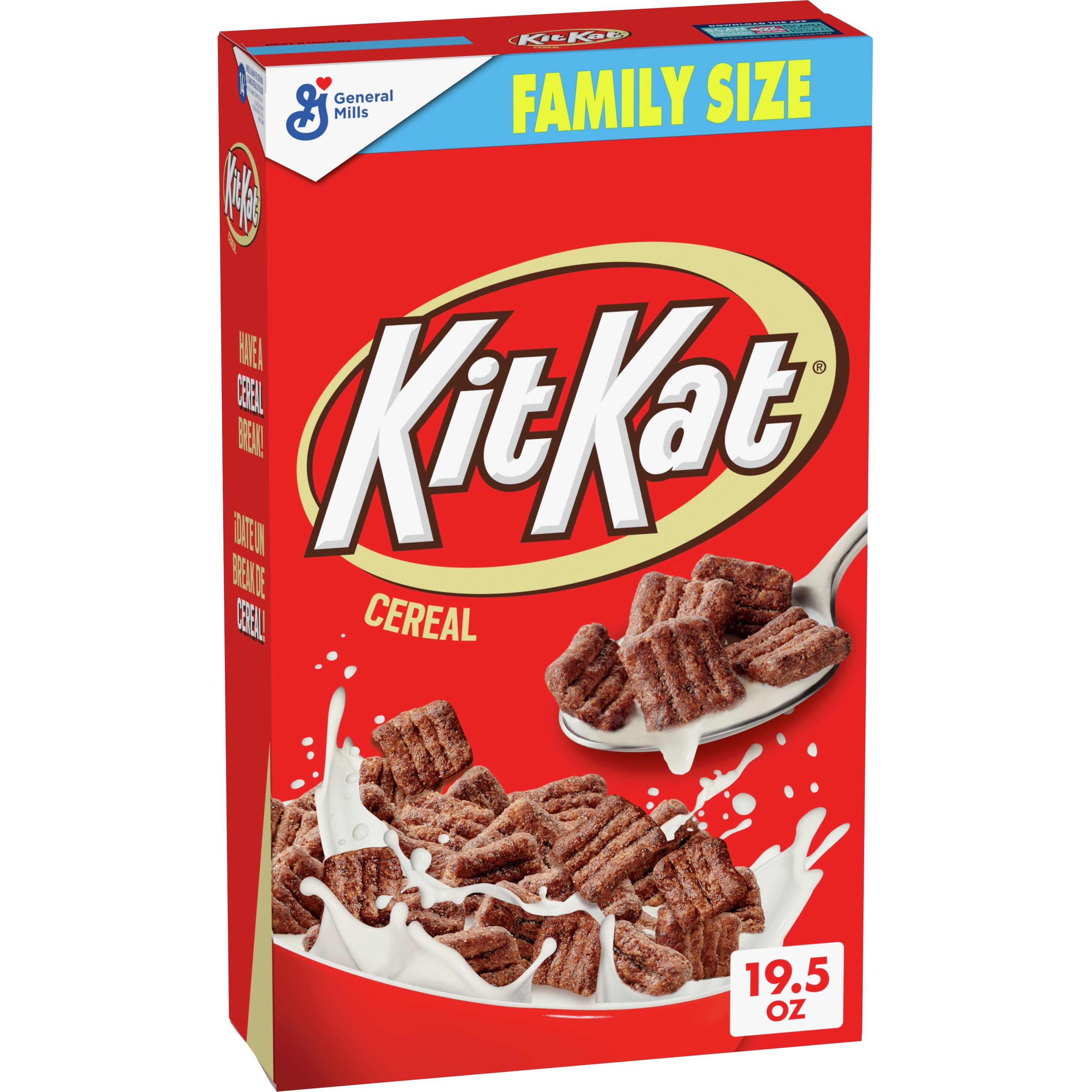 KIT KAT Chocolatey Breakfast Cereal Made with Whole Grain, Family Size,  19.5 oz 