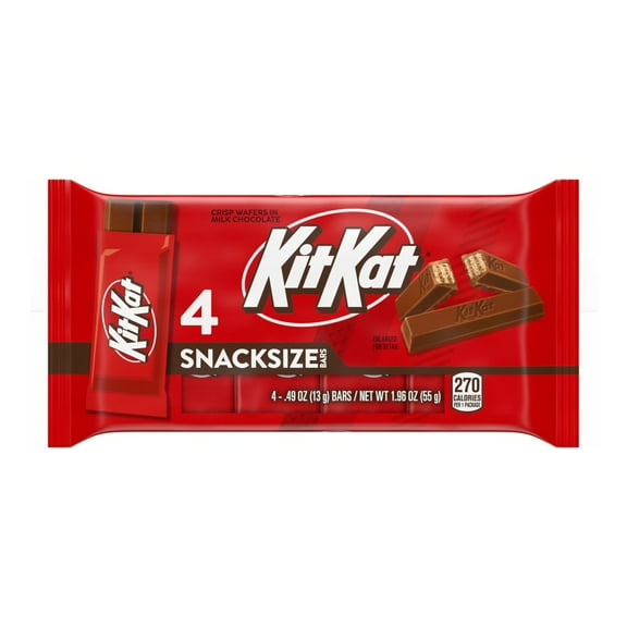 KIT KAT Milk Chocolate Wafer Snack Size Candy Bars - .49 oz