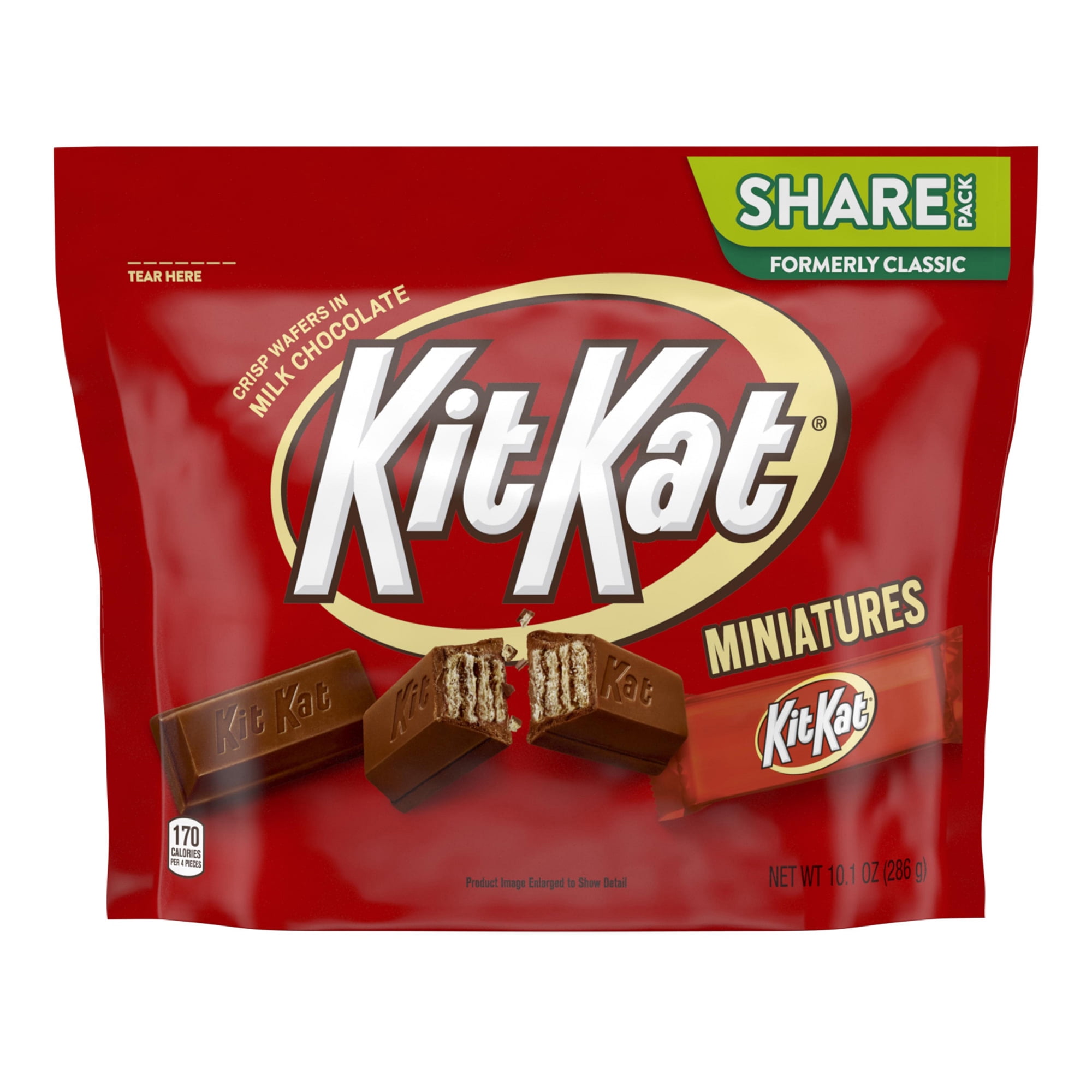KIT KAT Miniatures Milk Chocolate Wafer Bars Candy, 10.1 oz, 3 Pack ...