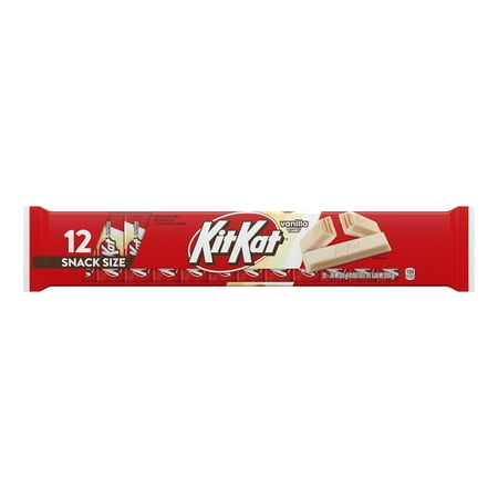 KIT KAT Vanilla Flavored Wafer Snack Size Candy Bars, .49 oz (12 Count)