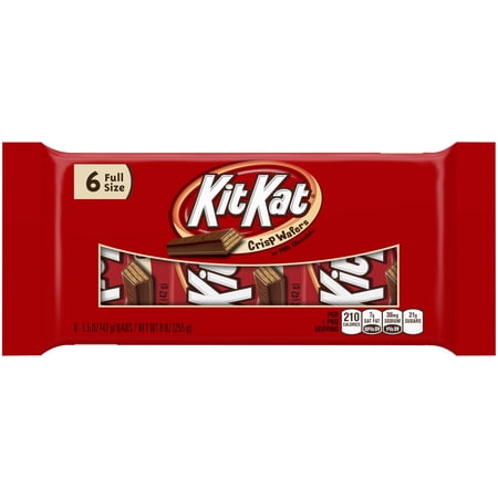 Kit Kat ® Wafer Bars, 1.5 oz, 6-Count (Pack of 32)