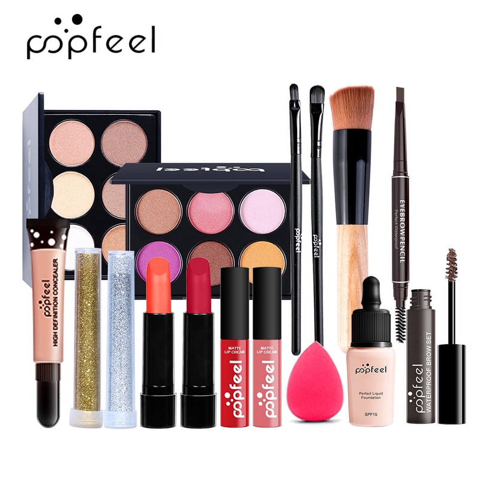KIT009 All in One Makeup Kit Full Kit with Eyeshadow Palette Lipstick