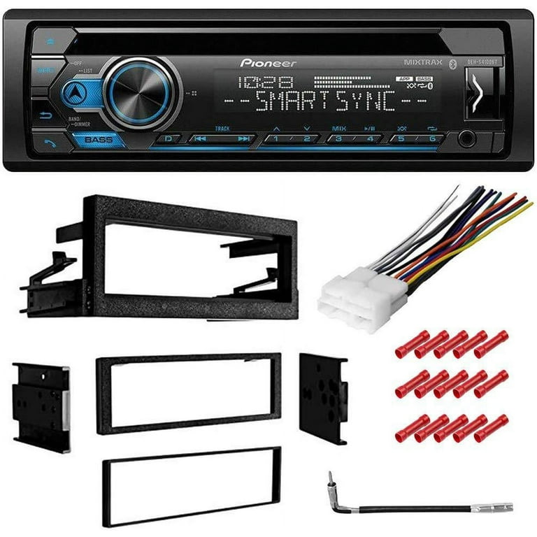 KIT2247 Bundle with Pioneer Bluetooth Car Stereo and complete Installation  Kit for 1999-2002 Chevy Silverado 1500 Single Din Radio CD/AM/FM Radio,  in-Dash Mounting Kit 
