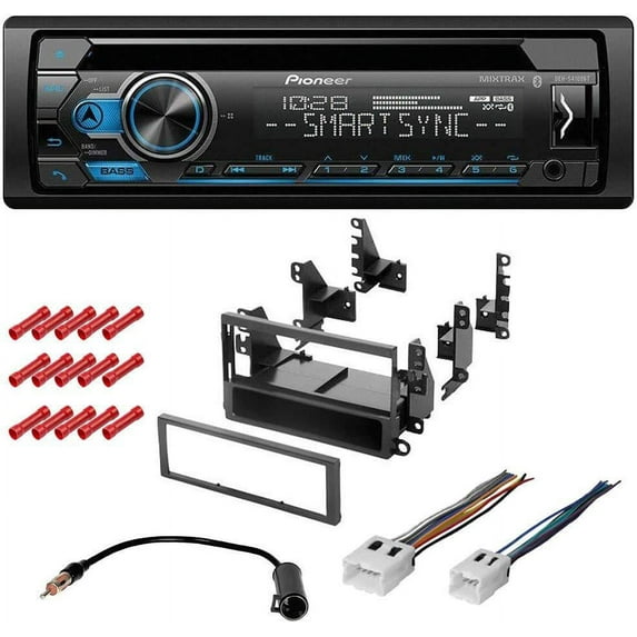 KIT2597 Bundle with Pioneer Bluetooth Car Stereo and complete Installation Kit for 2008-2012 Nissan Pathfinder S Model Single Din Radio CD/AM/FM Radio, in-Dash Kit