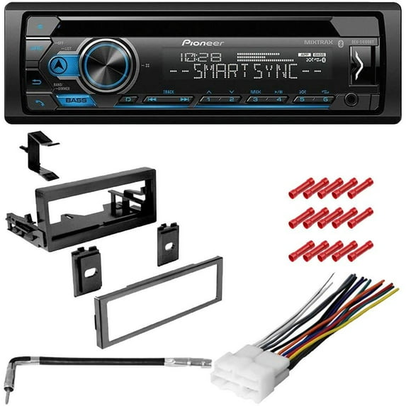 KIT2675 Bundle with Pioneer Bluetooth Car Stereo and complete Installation Kit for 1995-1999 Chevy Cavalier Single Din Radio CD/AM/FM Radio, in-Dash Mounting Kit
