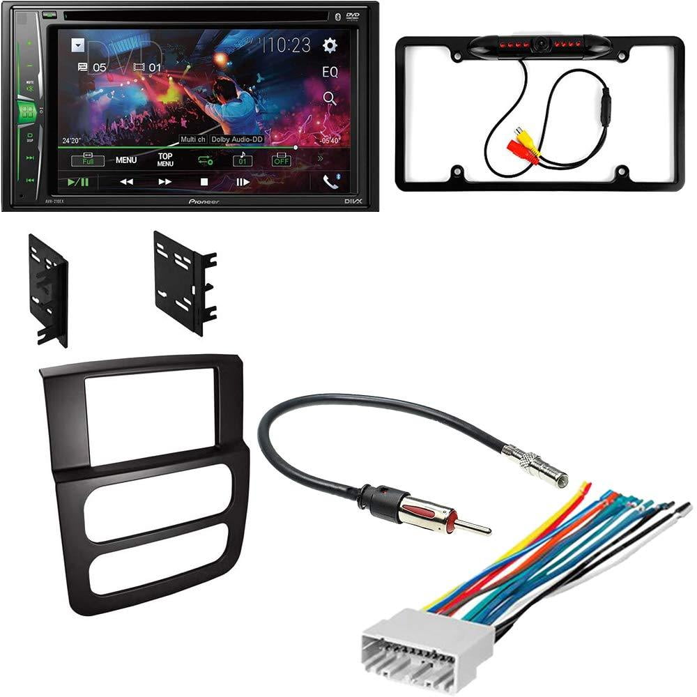 KIT4686 Bundle for 2002-2005 Dodge Ram Truck W/ Pioneer Double DIN Car Stereo with Bluetooth/Backup Camera/Installation Kit/in-Dash DVD/CD AM/FM 6.2 KIT4686 Bundle for 2002-2005 Dodge Ram Truck W/ Pioneer Double DIN Car Stereo with Bluetooth/Backup Camera/Installation Kit/in-Dash DVD/CD AM/FM 6.2