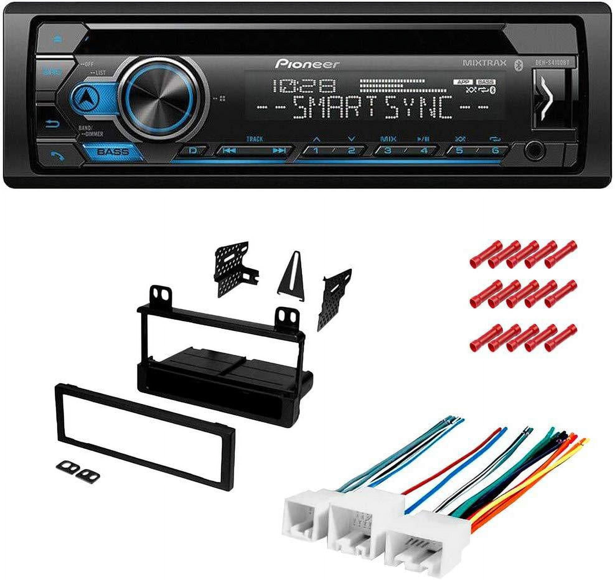 KIT476 Bundle with Pioneer Bluetooth Car Stereo and complete Installation Kit for 2005 2006 Nissan Altima Single Din Radio CD AM FM Radio Mounting