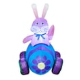 thumbnail image 1 of KITBONIS 4ft Inflatable Easter Bunny Decoration Garden Yard Easter Shopping Mall Backdrop Decorations Rabbit in Carrot Car Inflatable Decor, 1 of 7