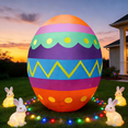 thumbnail image 1 of KITBONIS 8ft Inflatable Easter Egg Decoration Garden Yard Shopping Mall Backdrop Decoration Inflatable Outdoor Easter Egg Decorations, 1 of 8