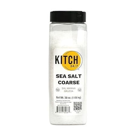 KITCH 24/7 Coarse Sea Salt, 38 Ounce