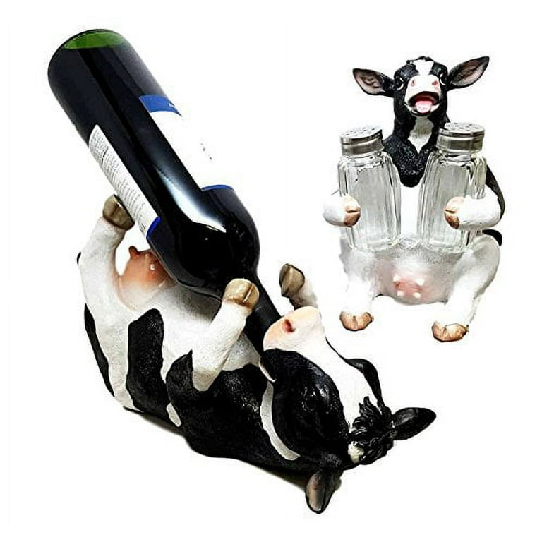 Cow wine best sale bottle holder