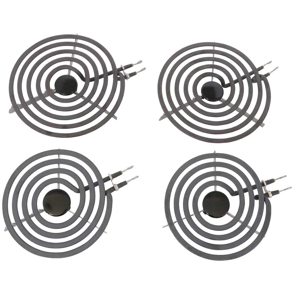 KITCHEN BASICS 101 4 Pack MP22YA Electric Range Burner Surface Element Replacement for Whirlpool KitchenAid Maytag Includes 2 8-Inch MP21YA & 2 6-Inch MP15YA 540331014,484783, TS5W8221,Y04000033