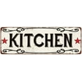 thumbnail image 1 of KITCHEN Country Style w/Red Stars Vintage Look Metal Sign 8x24 108240078001, 1 of 1