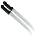 thumbnail image 1 of KITCHEN DIVA (2 Pack) 13" Stainless Steel Carving Knife Set | 8" Sharp Blade, 5" Ergonomic Handle | Safety Shield Included | Ideal for Meat, Bread, Fruits, 1 of 7