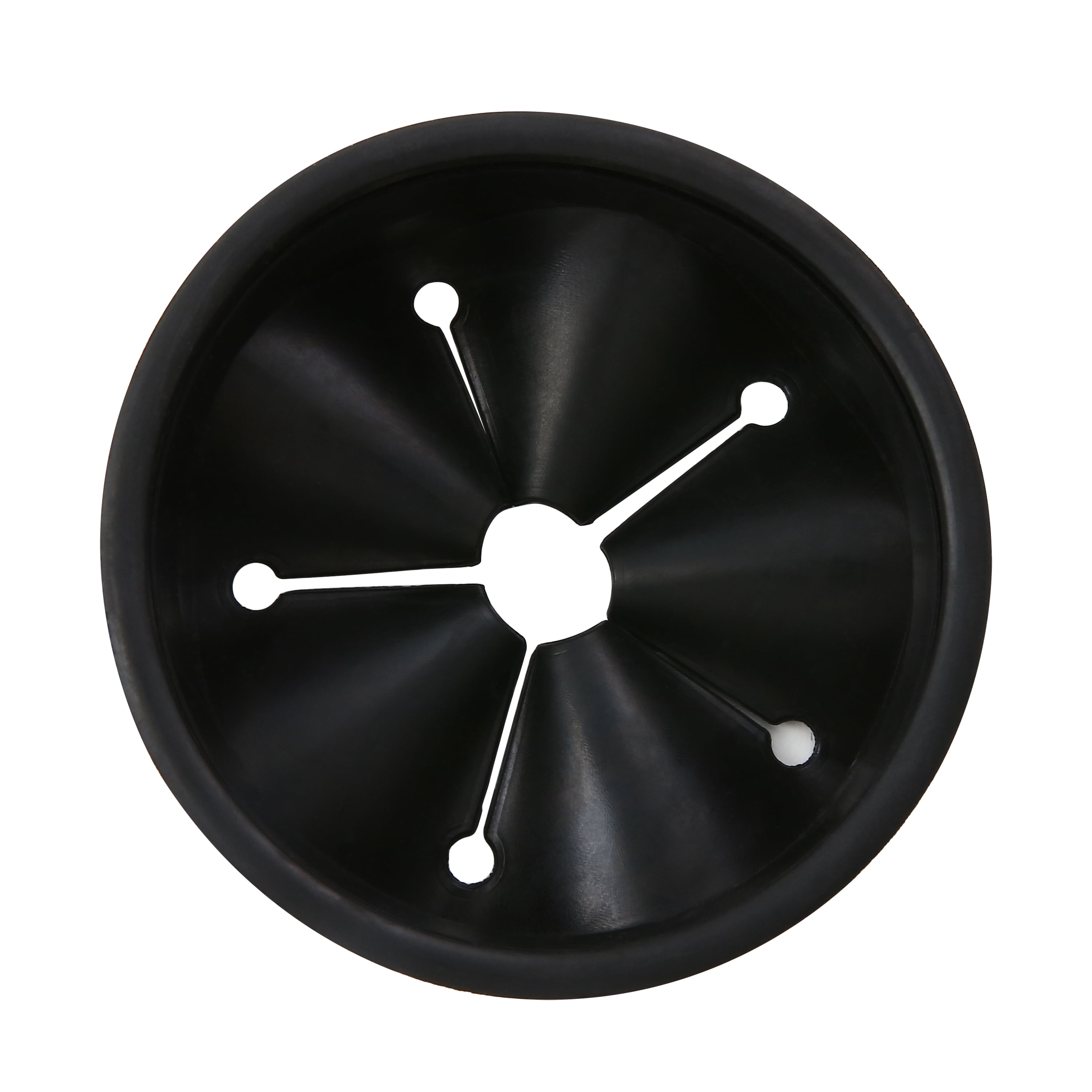 Mainstays Black Rubber Universal Sink Splash Guard for Garbage Disposals