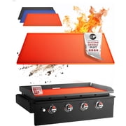 KITCHEN PERFECTION 28 Silicone Griddle Mat, 28 Inch Blackstone Griddle Cover   A Must Have Blackstone Griddle Accessories, Full Year Griddle Protection from Rust & Dirt - Heavy Duty & Food Grade