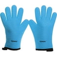 thumbnail image 1 of KITCHEN PERFECTION S Silicone Smoker Oven Gloves -Extreme Heat Resistant BBQ Gloves -Handle Hot Food Right on Your Grill Fryer Pit|Waterproof Oven Mitts |Superior Value Set+3 Bonuses, 1 of 9
