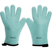 Silicone Smoker Oven Gloves by Kitchen Perfection, Waterproof Heat Resistant, Bbq