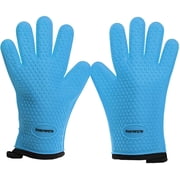 Kitchen Perfection Silicone Pizza Oven Gloves, Waterproof Heat Resistant Oven Mitts
