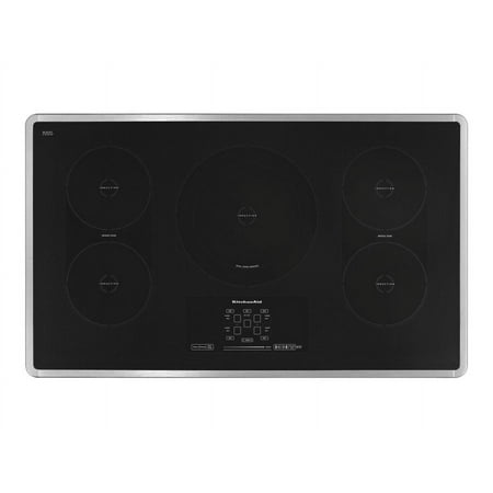 KitchenAid - 36" Built-In Electric Induction Cooktop - Stainless steel