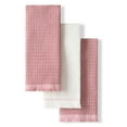 thumbnail image 1 of KITCHENAID Gourmet Series Gridlines Kitchen Towels 3-Pack Set, 100% Cotton Absorbent, Dried Rose, 18"x28", 1 of 7