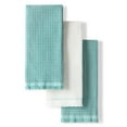 thumbnail image 1 of KITCHENAID Gourmet Series Gridlines Kitchen Towels 3-Pack Set, 100% Cotton Absorbent, Mineral Water Aqua, 18"x28", 1 of 7