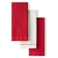 thumbnail image 1 of KITCHENAID Gourmet Series Gridlines Kitchen Towels 3-Pack Set, 100% Cotton Absorbent, Passion Red, 18"x28", 1 of 7