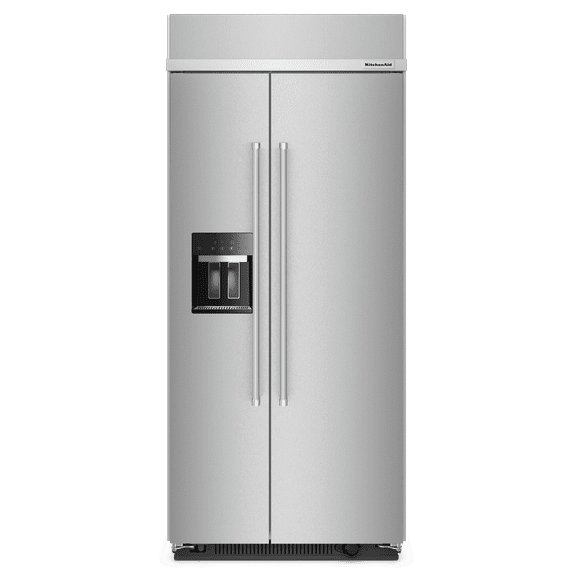 KBSD706MPS 36" Side By Side Built In Refrigerator With External Ice & Water