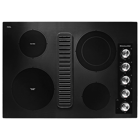 KitchenAid - 30" Electric Cooktop - Black
