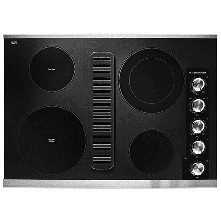 KitchenAid - 30" Electric Cooktop - Stainless Steel
