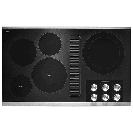 KitchenAid - 36" Electric Cooktop - Stainless Steel