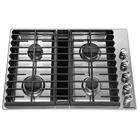 KitchenAid - 30" Gas Cooktop - Stainless Steel